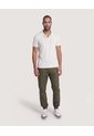 Polo Tricot Cuello Abierto  Para Hombre Beige Ostu de Ostu