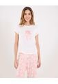Pijama Para Mujer M/C P/L Color Coral Marca Ostu #40040421 de Ostu