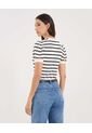Camiseta Para Mujer Manga Corta Moda Color Crema Marca Ostu #40092599 de Ostu
