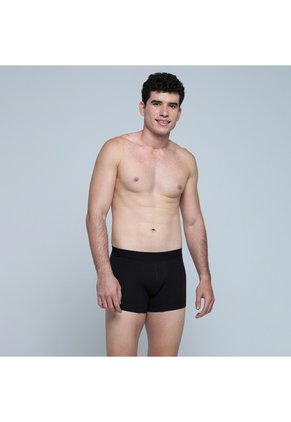 Bóxer Básico Para Hombre Negro Ostu