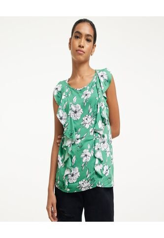 Blusa Para Mujer Manga Sisa Color Verde  Marca Ostu #40120726 Ostu