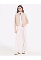 Chaleco Para Mujer Acolchado Color Beige Marca Ostu #40250032 de Ostu