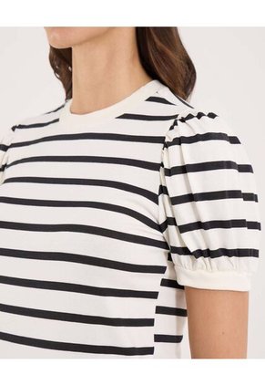 Camiseta Para Mujer Manga Corta Moda Color Crema Marca Ostu #40092599