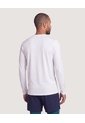 Camiseta Fitted Manga Larga  Para Hombre Blanco Ostu de Ostu