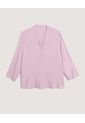 Blusa  Para Mujer Manga 3/4 Color Lila Marca Ostu #40121287 de Ostu