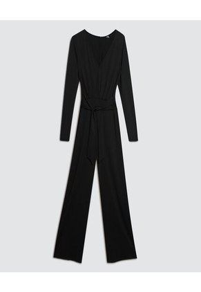 Enterizo Para Mujer Manga Larga Color Negro Marca Ostu #40320074