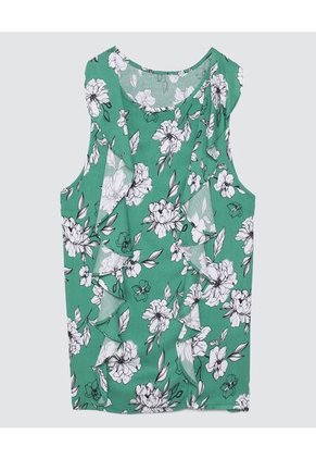 Blusa Para Mujer Manga Sisa Color Verde  Marca Ostu #40120726