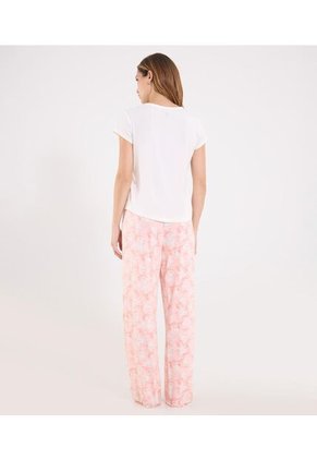Pijama Para Mujer M/C P/L Color Coral Marca Ostu #40040421