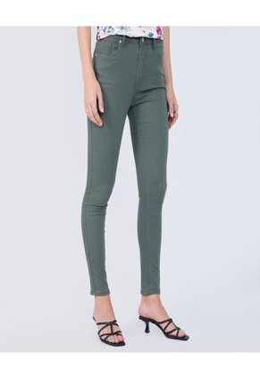 Pantalon Para Mujer 5 Bolsillos Color Verde Oliva Marca Ostu #40070544