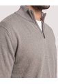Saco Half Zipper Cuello Alto  Para Hombre Gris Ostu de Ostu
