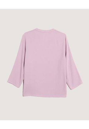 Blusa Para Mujer Manga 3/4 Color Lila Marca Ostu #40121287