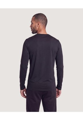 Camiseta Fitted Performance  Para Hombre Negro Ostu