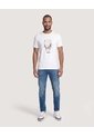 Camiseta Spider-Man Face  Para Hombre Crema Ostu de Ostu