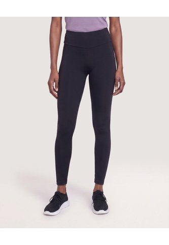 Leggings Largo Pretina Alta  Para Mujer Negro Ostu Ostu