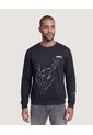 Buzo Crew Neck Spider-Man  Para Hombre Negro Ostu de Ostu