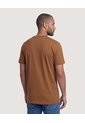 Camiseta Basica Con Screen  Para Hombre Café Ostu de Ostu