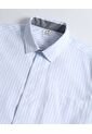 Camisa  Para Hombre Manga Corta Con Bolsillo Cuello Casual M Color Blanco Marca Ostu #60010892 de Ostu