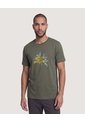 Camiseta Screen Regular  Para Hombre Verde Ostu de Ostu