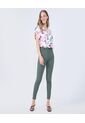 Pantalon Para Mujer 5 Bolsillos Color Verde Oliva Marca Ostu #40070544 de Ostu