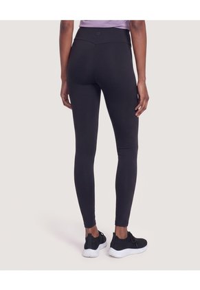 Leggings Largo Pretina Alta Para Mujer Negro Ostu