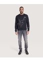 Buzo Crew Neck Spider-Man  Para Hombre Negro Ostu de Ostu