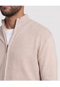 Saco Tejido Full Zipper  Para Hombre Arena Ostu de Ostu