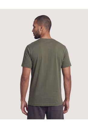 Camiseta Screen Regular Para Hombre Verde Ostu
