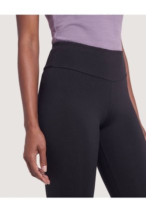 Leggings Largo Pretina Alta Para Mujer Negro Ostu