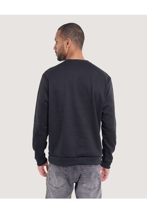 Buzo Crew Neck Spider-Man  Para Hombre Negro Ostu