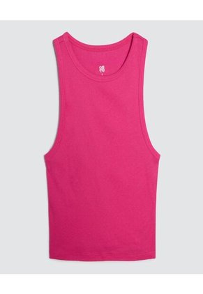 Crop Top Para Mujer Manga Sisa Color Rosaoscuro Marca Ostu #40091930