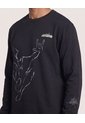 Buzo Crew Neck Spider-Man  Para Hombre Negro Ostu de Ostu
