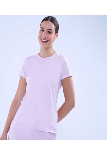 Camiseta Para Mujer Manga Corta Color Rosa Marca Ostu #40092267