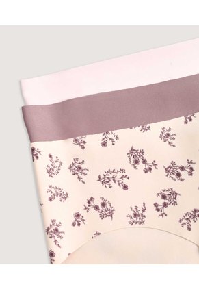 Panty Hipster Invisible Floral Pack X3 X3 Para Mujer Surtido Ostu