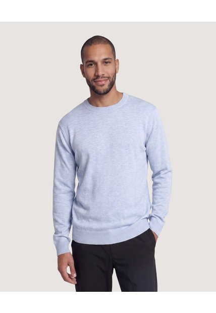 Saco Tejido Cuello Redondo  Para Hombre Gris Ostu