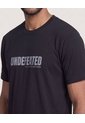 Camiseta Basica Con Screen  Para Hombre Negro Ostu de Ostu