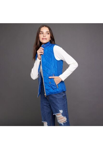 Chaleco Para Mujer  Color Azul  Marca Ostu #40250010