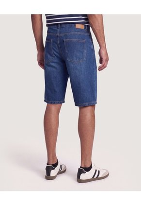 Bermuda Denim Regular  Para Hombre Azul Ostu