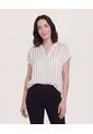 Blusa  Para Mujer Manga Corta Color Café Marca Ostu #40128213 de Ostu