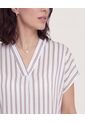 Blusa  Para Mujer Manga Corta Color Café Marca Ostu #40128213 de Ostu