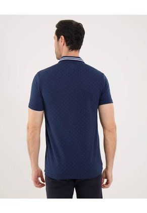 Polo Para Hombre Cuello Tejido Con Bolsillo Color Azul  Marca Ostu #60110744