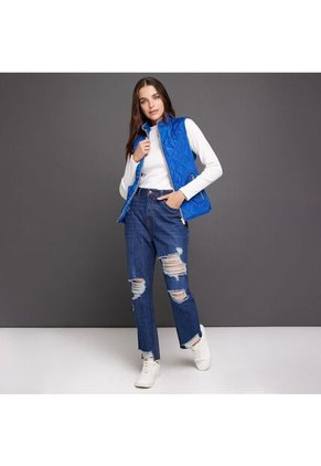 Chaleco Para Mujer  Color Azul  Marca Ostu #40250010