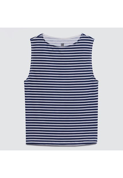 Camiseta Para Mujer Manga Sisa Color Azul  Marca Ostu #40091876