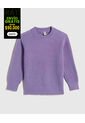 Saco Para Niña Cuello Redondo Color Lila  Marca Ostu #90330005 de Ostu
