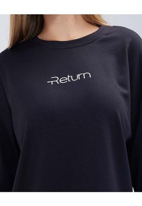 Buzo Para Mujer Cuello Redondo Color Negro Marca Ostu #40060390