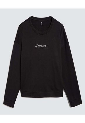 Buzo Para Mujer Cuello Redondo Color Negro Marca Ostu #40060390