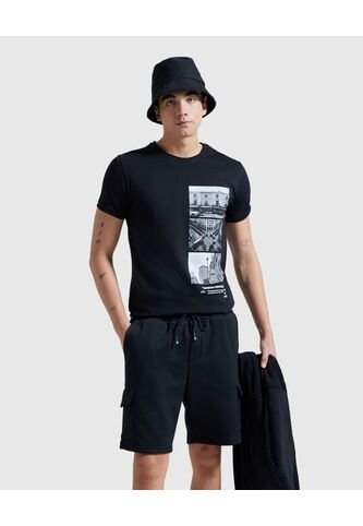 Buzo Para Hombre Hoodie Color Negro Marca Ostu #60060297 Ostu