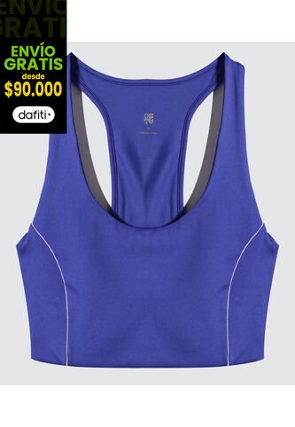 Top Para Mujer Top Color Azul  Marca Ostu #40220362 Ostu