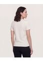 Camiseta  Para Mujer Manga Corta Cuello Redondo Color Blanco Marca Ostu #40092731 de Ostu