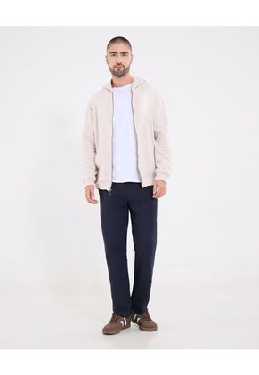 Buzo  Para Hombre Zipper Color Beige Marca Ostu #60060606