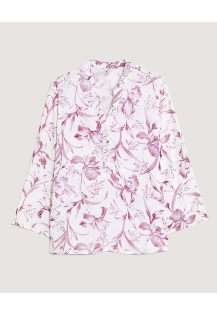 Blusa  Para Mujer Manga 3/4 Color Rosa Marca Ostu #40121291